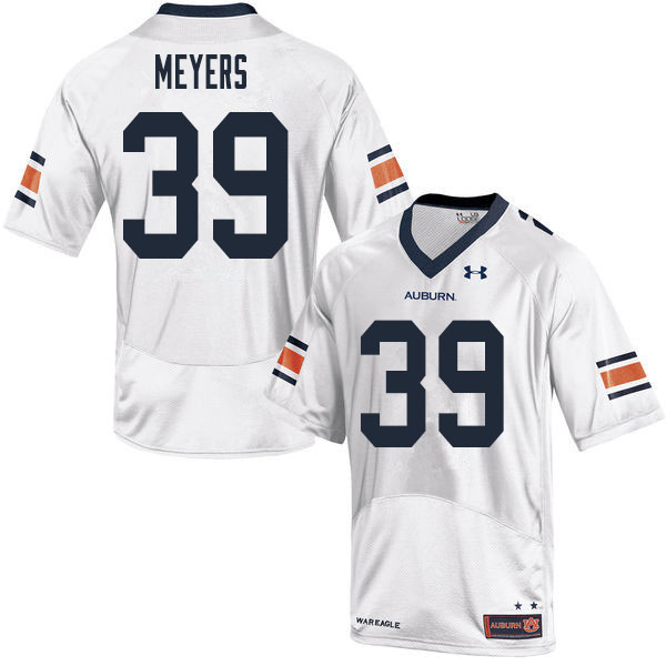 Men #39 Marshall Meyers Auburn Tigers College Football Jerseys Sale-White
